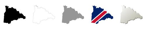 Waitomo vector outline map set